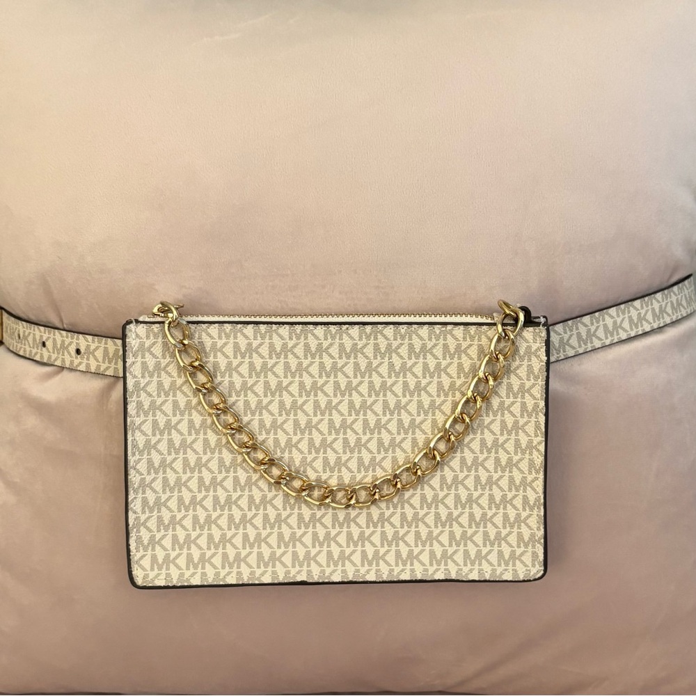 Michael Kors Cream Cross Body/Belt Bag.